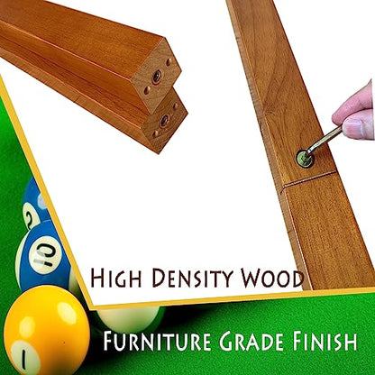 Freestanding Billiard Cue Rack, Pool Table Accessories Hold 8 Cues, Pool Cue Stick Holder, Wooden Floor Stand Pool Cue Holder for Billiard Game Room (Oak) - color: Oak