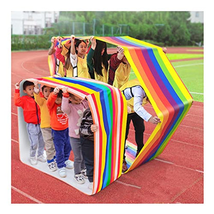 2 PCS Adult Kids Teamwork Game Playing Run Mat, Fun Group Activity Group Learning Activity Racing Game Equipment (Size : Kids-4M/13FT)