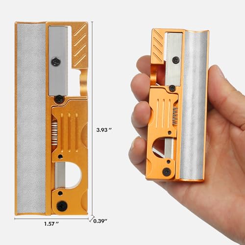 Vefungyan Pool Cue Tips Replacement Kit: 11 in1 Billiards Pool Cue Tip Repair Shaper Tool with 20pcs cue Tips 5 Chalk for Replacement - color: Gold