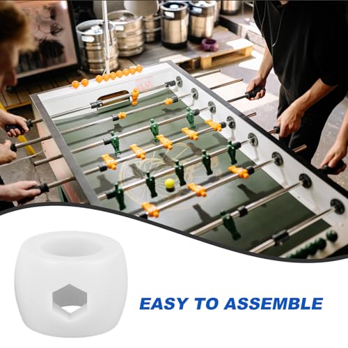 MAGICLULU 8pcs Foosball Rod Bearings Table Soccer Rod Stop Rings Plastic Foosball Goal Positioners Replacement Parts for Tabletop Soccer Accessories