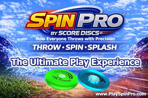 Beach & Pool Sports Disc. Throw with Precision! Spin Tricks! Soft and Durable, Waterproof, Floats, Play Anywhere! Spin & Splash Grip - Spin Zones - That's a Disc! Upgrade Your Fun! - color: Green