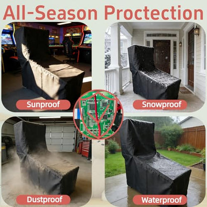 Arcade Machine Cover, Heavy Duty Protective Video Game Cover for Pinball Machines, Waterproof & Dustproof Electronic Dust Covers for Game Room,24"L x 13"W x 23"H - size: 24"L x 13"W x 23"H
