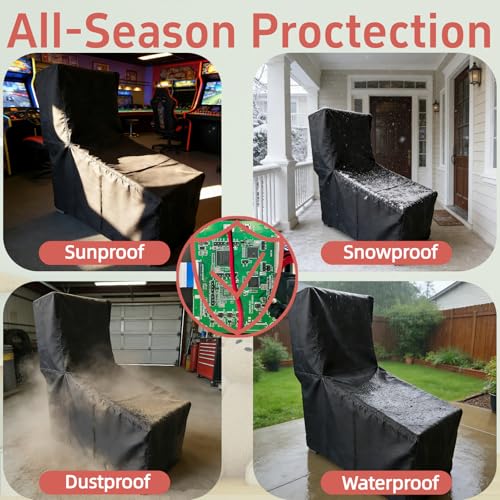 Arcade Machine Cover, Heavy Duty Protective Video Game Cover for Pinball Machines, Waterproof & Dustproof Electronic Dust Covers for Game Room,24"L x 13"W x 23"H - size: 24"L x 13"W x 23"H