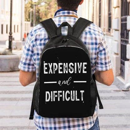 Expensive And Difficult Backpacks For Men Women Book Bag Travel Hiking Camping Work Lightweight - color: Ye26