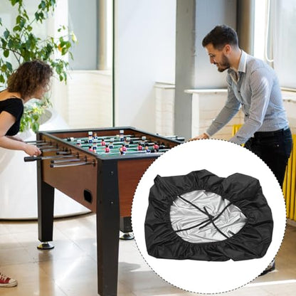 Cabilock Foosball Table Protector Cover Waterproof Oxford Cloth 210d Silver Coated Dustproof Outdoor Foosball Accessory 160x115x50cm for Game Room and Sports Party