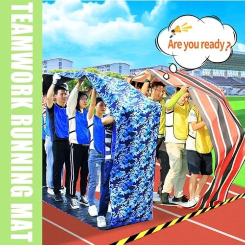 Team Cooperation Rolling Run Mat,Outdoor Race Game for Team Building, Obstacle Course, Field Day and Parent-Child Activities - for Kids and Adults(Kids-6M) - size: Kids-6M