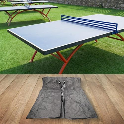 Sunproof Table Tennis Table Gray Outdoor Dust Protector Impermeable Pong 280x153x73cm 190t Polyester Having Storage Bag Tables(190T) - size: 190T