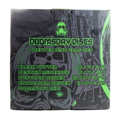 Doomsday Prepper Disc Golf Set | 4 Discs with Mini Starter Set with Putter, Midrange, and Two Drivers
