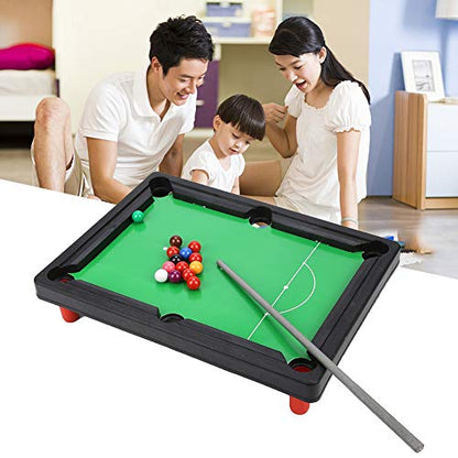 Kid Pool Table, Desktop Mini Billiard Tables Billiard Toy 15Pcs Balls for Above 3 Years Old