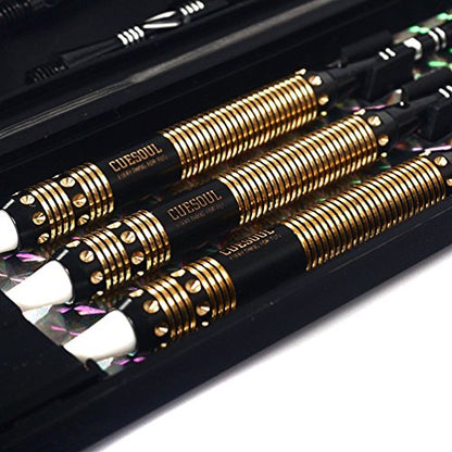 CUESOUL Soft Tip Darts Set Plastic Tip with Dart Case - color: 16g-Brass-072