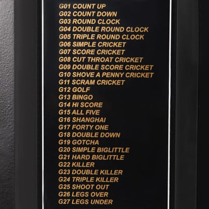 Electronic Dart Board Cabinet Sets, Soft Tip Dartboard Set with 27 Games & 243 Variants, Wall Mounted Dart Board with 4 Counting LED Screen, for Home, Bar, Cafe, Club (20" x 17", Black)