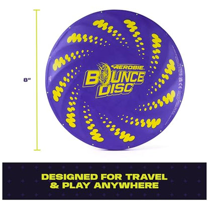 Aerobie Bounce Disc, Throwing Disc Toy for Kids, Backyard Toys, Outdoor Games for Adults & Family, Ages 5 & Up