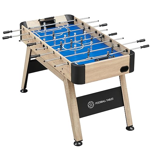 IDEALHOUSE 54 Inch Full Size Foosball Table, Soccer Table Game for Kids and Adults, Arcade Table Soccer for Home, Indoor Game Room Sport, Easy Assembly.