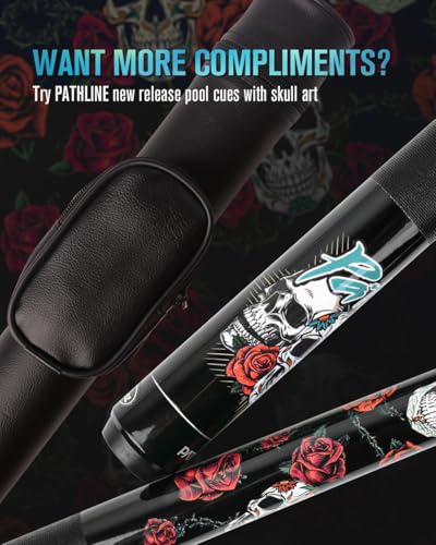 Pool Cue Stick - 58" Canadian Maple 13mm Tip Billiard Pool Stick - size: 19oz