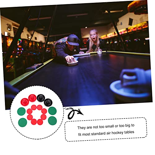 Mikikit 1Set Air Hockey Replacement Accessories Durable Pucks for Standard Game Tables Lightweight Sturdy Suitable for Family Fun