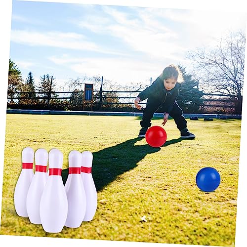 Abaodam 1Set Bowling for Indoor PU Bowling Game with Pins Balls Fun Exercise for Boys Enhances Coordination Observation Skills