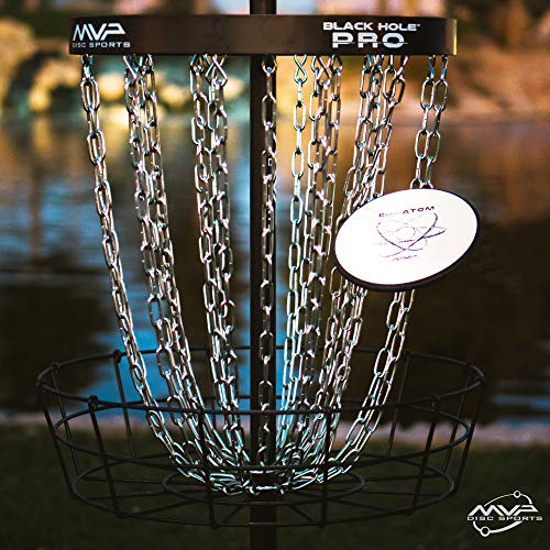 MVP Disc Sports Black Hole Pro 24-Chain Portable Disc Golf Basket Target