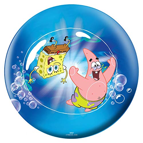 On The Ball Bowling Spongebob Themed Undrilled Bowling Ball - color: SpongeBob & Patrick, size: 10 lbs