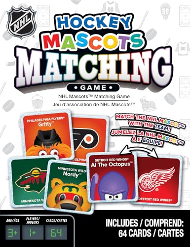 Masterpieces NHL Mascots Matching Game, Officially Licensed Memory Cards