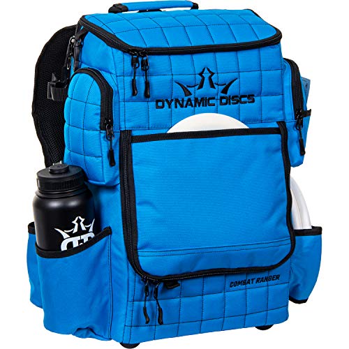 Dynamic Discs Combat Ranger Disc Golf Backpack | Large Bag w/Putter Pouch | 20+ Discs Capacity | Disc Golf Accessories - color: Cobalt Blue