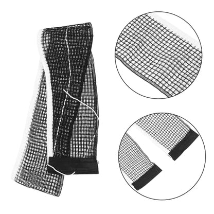 UKCOCO Table Tennis Net Replacement Standard Size 182x15cm Black Nylon Pong Net for Indoor and Outdoor Training Suitable for Schools and Gyms