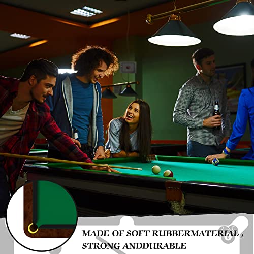 Syhood Set of 6 K66 Rubber Bumpers Pool Table Bumpers Replacement Pool Table Rail Cushions 8 Foot Billiard Rail Rubber Cushions for Pool Table Accessories - color: Black