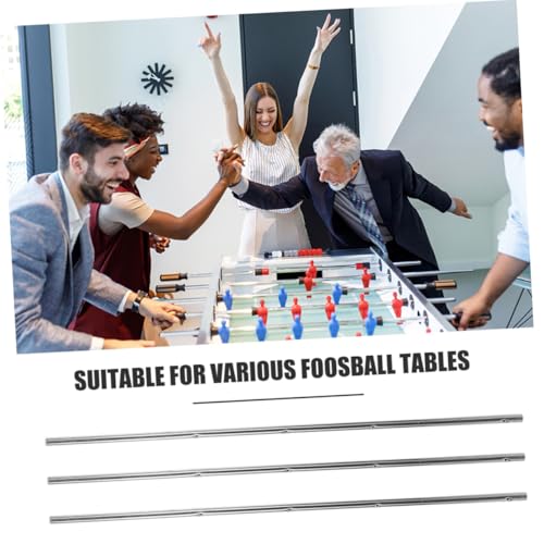 4pcs Foosball Table Handles Soccer Rod Metal Foosball Rods for Football Table Replacement Parts