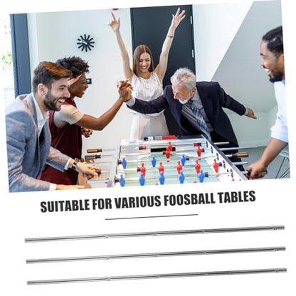 4pcs Foosball Table Handles Soccer Rod Metal Foosball Rods for Football Table Replacement Parts
