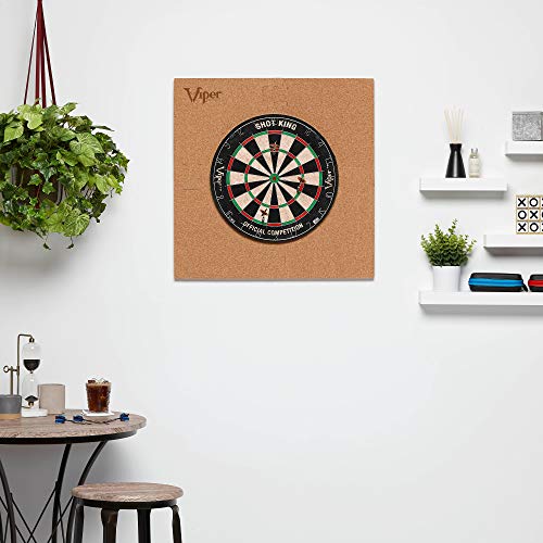 Viper Wall Defender II Dartboard Surround, Cork Lined Dart Board Wall Protector, Reversible EVA Foam Dartboard Backboard, Fits 17.75 and 18 Inch Boards