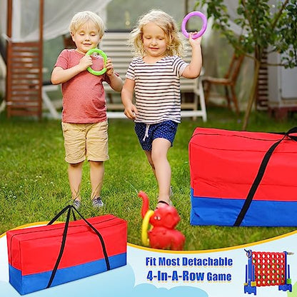 Sadnyy Giant 4 In a Row Game Carry and Storage Bag with Handle and Durable Zipper 47x12x20 Inch Large Carrying Bag for Jumbo 4 in a Row for Kids Outdoor Party Yard Lawn Games, Game Set Not Included
