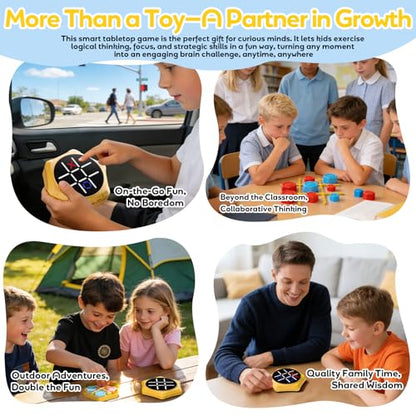 Tic Tac Toe Handheld Game Bolt : VORQXIN Digital Electronic Brain Teaser - 5 in1 Portable Mini Console Mute Function Travel Games for Car Ride,Unique Gift for Boys Girls and Adults