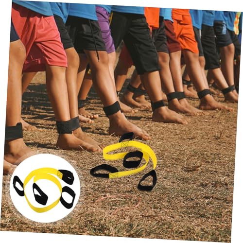 BESPORTBLE 2pcs Team Building Legged Race Bands for Boys and Girls and Adults Cooperative Backyard Game for Carnival Events for Relay Races and Family Fun Activities