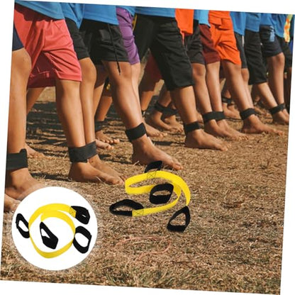 BESPORTBLE 2pcs Team Building Legged Race Bands for Boys and Girls and Adults Cooperative Backyard Game for Carnival Events for Relay Races and Family Fun Activities
