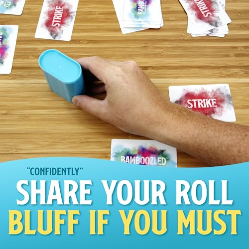 Blue Wasatch Games Bamboozled - A Hilariously Fun Bluffing Dice & Card Game, Family-Friendly Party Game for Kids, Teens & Adults, Ages 8+, Fast and Easy to Learn