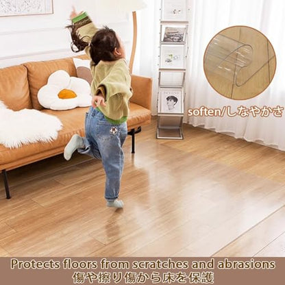 New Chair Mat for Gaming Chairs Floor Protector Mat for Office Clear Table Cover for Dresser Multi Purpose Grime Proof Easy to Cut Scratch Proof Thickness 0.04in(16x24in) - size: 16x24in