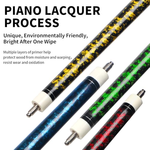 LOTKEY Pool Cue Sticks for Adults,Super Straightened Up 58'' 18 19 20 21oz Billiard Cues Canadian Maple Tacos De Billar Profesional Set of 4/3/2/1 House Bar Pool Que Table Beginner Pool Queue - color: 4 Pieces