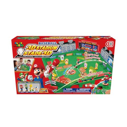 EPOCH Games Super Mario Stadium Baseball Game, Tabletop Skill and Action Game, Ages 5+