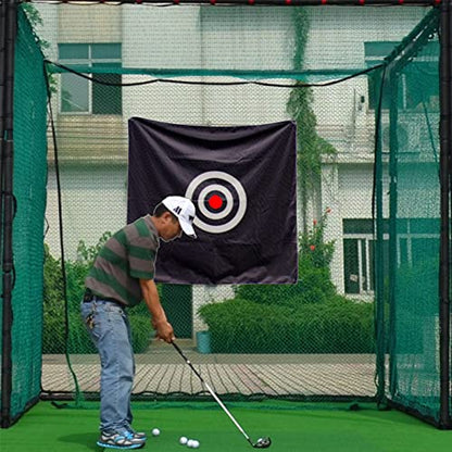 58" x 58" Golf Target Cloth - Hitting Practice Target for Indoor/Outdoor Training - style: Black