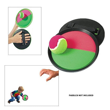 Replacement Sticky Balls for Toss and Catch Sport Game, Hook and Loop, Refill Pack of 6