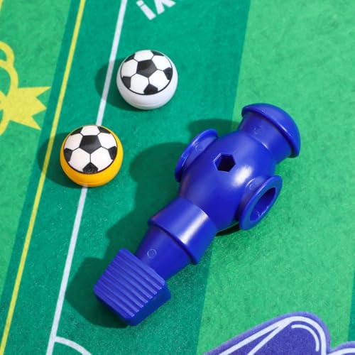 Homoyoyo 4pcs Foosball Men Replacement, Football Players Parts Foosball Man Table Player Football Machine Accessories - color: Blue