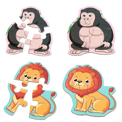 Magnetic Puzzles for Kids 3-5, Travel Toddler Animal Take-Along Toy | Magnetic Activity Toy for Boys & Girls, Preschoolers and Kids 3+, Learning Magnet Gift for Road Trip - style: Animal