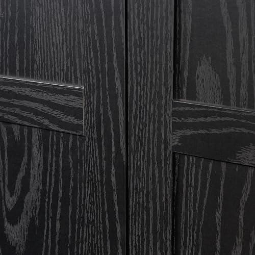 Sauder Tall Storage Cabinet, Black, 4 Adjustable Shelves, Multi-Room Use - color: Black