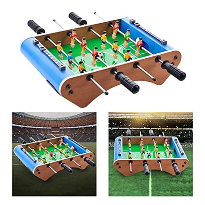 Compact Foosball Table for Adults and Kids | Portable Table Soccer Game Set | Family Fun Desk Football Game | Mini Table Top Soccer for Children