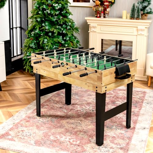 KOTEK 10 in 1 Game Table, Stackable Multi Game Table with Hockey, Pool, Table Tennis, Bowling, Shuffleboard, Foosball & 4 Board Games, Easy Assembly for Home, Club, Family Game Night