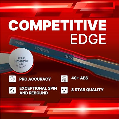 Ping Pong Paddles - High-Performance Set with Premium Table Tennis Rackets, 3-Star Ping Pong Balls, Compact Storage Case | Table Tennis Set - style: 4 racket + 6 ball+ net
