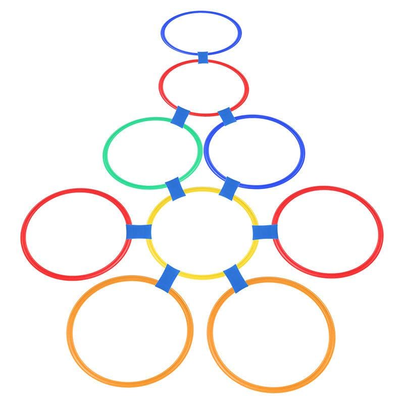 26 Pcs Colorful Ring Toss & Bean Bag Combo Set – Outdoor Carnival Games with 10 Rings, 6 Cones (7.1″), 10 Bean Bags – Backyard Throwing Games for Kids Adults Birthday Party, Field Day, School Festival