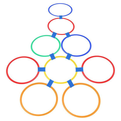 26 Pcs Colorful Ring Toss & Bean Bag Combo Set – Outdoor Carnival Games with 10 Rings, 6 Cones (7.1″), 10 Bean Bags – Backyard Throwing Games for Kids Adults Birthday Party, Field Day, School Festival