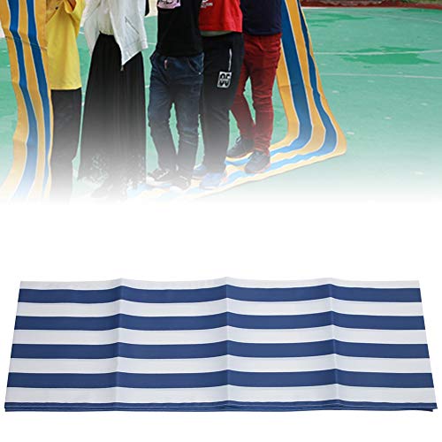Oxford Cloth Teamwork Games Mat, Group Activity Play Mat for Kids and Adults, for Fun Team Building (Blue and white 6m)