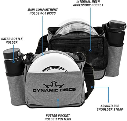 Dynamic Discs 3-Disc Set with Bag | 3X Disc Golf Disc w/Putter, Midrange & Driver + Cadet Shoulder Bag | Perfect All-in-One Starter Set for Beginners & Intermediates w/Towel & Mini (Midnight Blue) - color: Midnight Blue