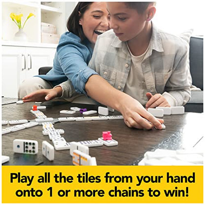 Spin Master Games Legacy Deluxe Mexican Train Dominoes, Classic Original Board Game Set Double-12 Dominoes with Sturdy Wood Case, for Kids and Adults Aged 8 and up - color: Mexican Train Dominoes